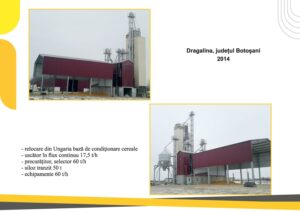 Baza conditionare cereale - uscator flux continuu - precuratitor - selector - siloz tranzit - Dragalina - Botosani