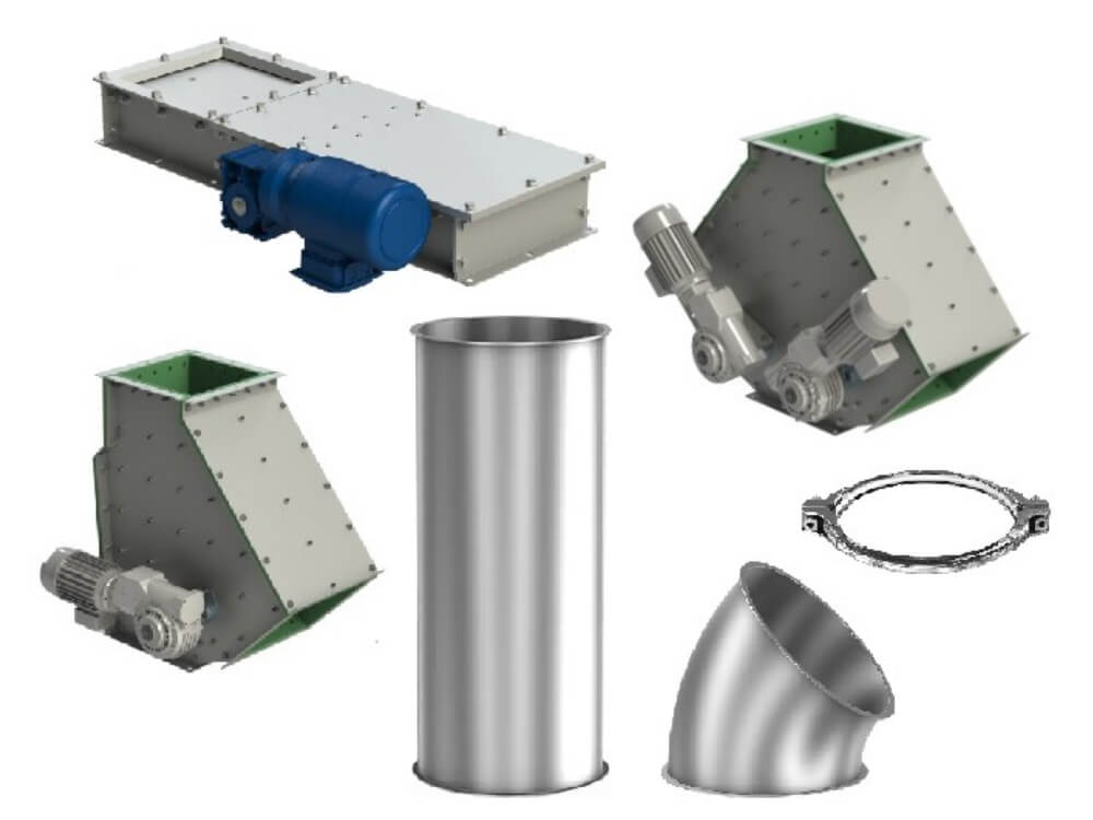 Deviatoare, sibare, coturi, tubulatura, accesorii silozuri