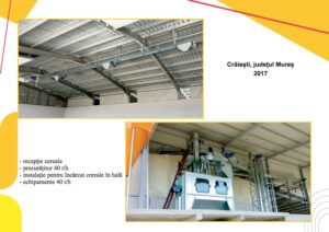 Receptie cereale - precuratitor - instalatie incarcat cereale in hala - Craiesti - Mures