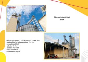 Silozuri de stocare - uscator biturbo in flux continuu - precuratitor - selector - cilindru triot - siloz tranzit - Carcea - Dolj