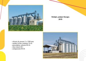 Silozuri de stocare - uscator flux continuu - precuratitor - selector - siloz tranzit - Varasti - Giurgiu