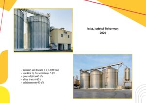 Silozuri de stocare - uscator flux continuu - precuratitor - siloz tranzit - Islaz - Teleorman
