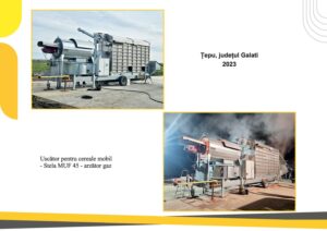 Uscator pentru cereale mobil - Stela MUF 45 - arzator gaz - Tepu - Galati