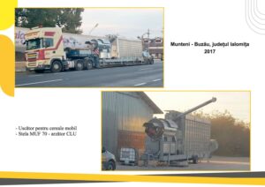 Uscator pentru cereale mobil - Stela MUF 70 arzator CLU - Munteni-Buzau - Ialomita